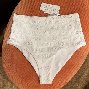 NWT Lspace Portia Eyelet Bikini Bottom